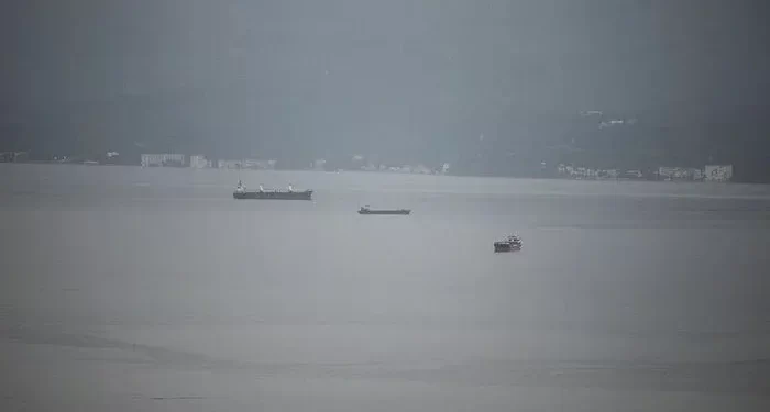 MUDANYA AÇIKLARINDA KARGO GEMİSİ BATTI