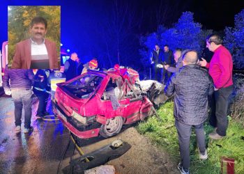 Korkunç kaza 1 ölü 2’si ağır 3 yaralı