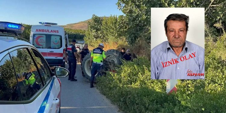 DEVRİLEN TRAKTÖRÜN ALTINDA KALDI