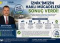 İYİPARTİ İZNİK İLÇE BAŞKANI EKREM YILDIZ’DAN BASIN AÇIKLAMASI İZNİK’İMİZİN HAKLI MÜCADELESİ SONUÇ VERDİ